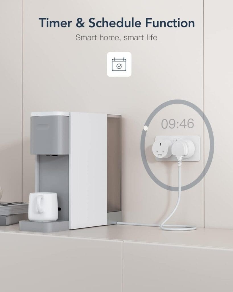 Smart Plug Mini GNCC WiFi Plugs Works with Alexa, Google Home, Smart Socket Wireless Remote Control Timer Plug, Smart WiFi Outlet with Device Sharing, Only 2.4Ghz WiFi, 13A 3120W, 4 Pack